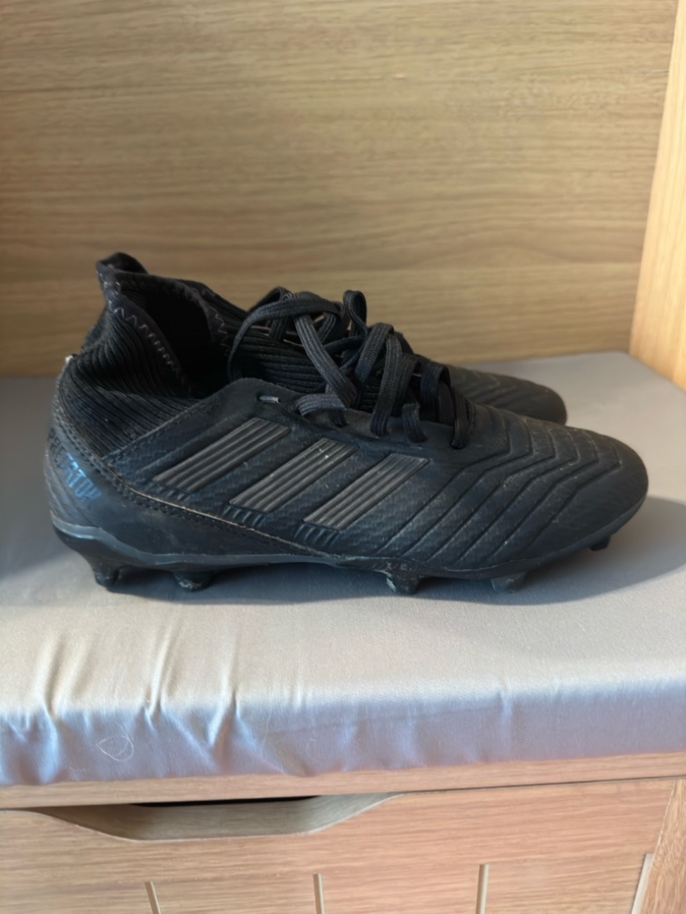 adidas Black High-Collar Soccer Cleats